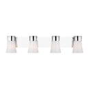 Four Light Vanity<br /><span style="color:#4AB0CE;">Entrega: 4-10 dias en USA</span><br /><span style="color:#4AB0CE;font-size:60%;">PREGUNTE POR ENTREGA EN PANAMA</span><br />Collection: Roy<br />Finish: Chrome