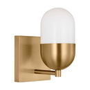 One Light Vanity<br /><span style="color:#4AB0CE;">Entrega: 4-10 dias en USA</span><br /><span style="color:#4AB0CE;font-size:60%;">PREGUNTE POR ENTREGA EN PANAMA</span><br />Collection: Foster<br />Finish: Satin Brass