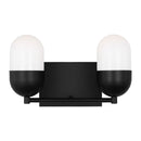Two Light Vanity<br /><span style="color:#4AB0CE;">Entrega: 4-10 dias en USA</span><br /><span style="color:#4AB0CE;font-size:60%;">PREGUNTE POR ENTREGA EN PANAMA</span><br />Collection: Foster<br />Finish: Midnight Black