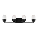 Four Light Vanity<br /><span style="color:#4AB0CE;">Entrega: 4-10 dias en USA</span><br /><span style="color:#4AB0CE;font-size:60%;">PREGUNTE POR ENTREGA EN PANAMA</span><br />Collection: Foster<br />Finish: Midnight Black