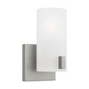 One Light Vanity<br /><span style="color:#4AB0CE;">Entrega: 4-10 dias en USA</span><br /><span style="color:#4AB0CE;font-size:60%;">PREGUNTE POR ENTREGA EN PANAMA</span><br />Collection: Rhode<br />Finish: Brushed Steel
