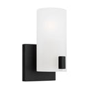 One Light Vanity<br /><span style="color:#4AB0CE;">Entrega: 4-10 dias en USA</span><br /><span style="color:#4AB0CE;font-size:60%;">PREGUNTE POR ENTREGA EN PANAMA</span><br />Collection: Rhode<br />Finish: Midnight Black