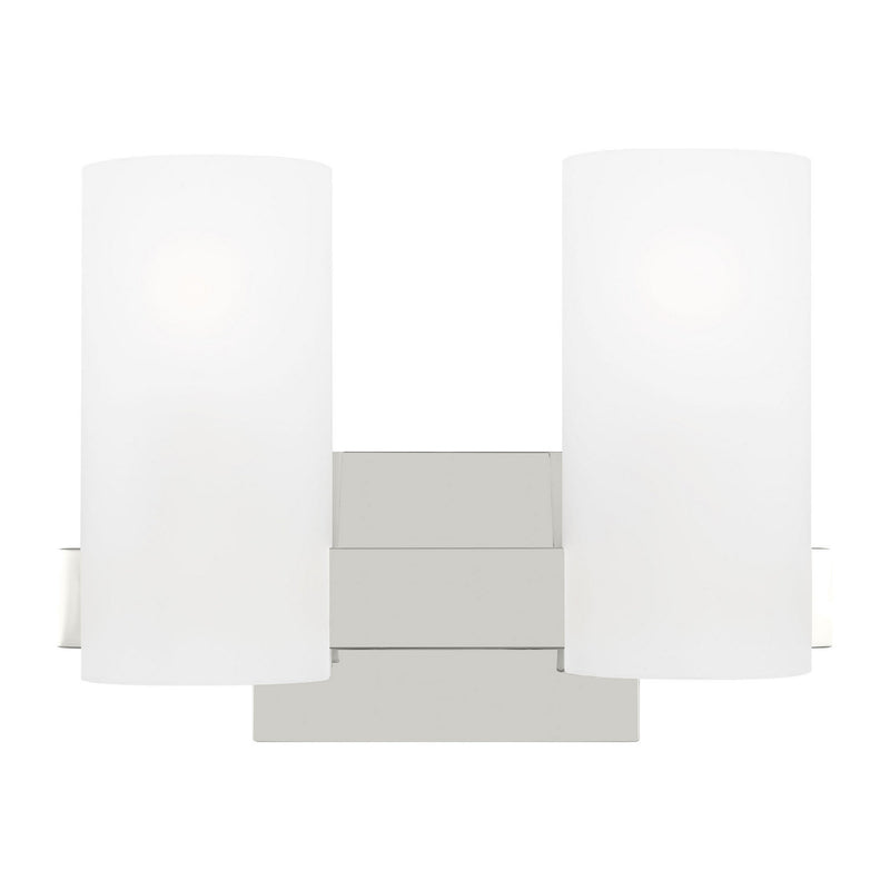 Two Light Vanity<br /><span style="color:#4AB0CE;">Entrega: 4-10 dias en USA</span><br /><span style="color:#4AB0CE;font-size:60%;">PREGUNTE POR ENTREGA EN PANAMA</span><br />Collection: Rhode<br />Finish: Chrome