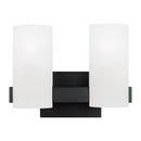 Two Light Vanity<br /><span style="color:#4AB0CE;">Entrega: 4-10 dias en USA</span><br /><span style="color:#4AB0CE;font-size:60%;">PREGUNTE POR ENTREGA EN PANAMA</span><br />Collection: Rhode<br />Finish: Midnight Black