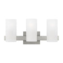 Three Light Vanity<br /><span style="color:#4AB0CE;">Entrega: 7-8 semanas en USA</span><br /><span style="color:#4AB0CE;font-size:60%;">PREGUNTE POR ENTREGA EN PANAMA</span><br />Collection: Rhode<br />Finish: Brushed Steel