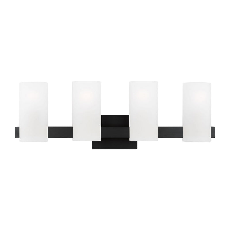 Four Light Vanity<br /><span style="color:#4AB0CE;">Entrega: 4-10 dias en USA</span><br /><span style="color:#4AB0CE;font-size:60%;">PREGUNTE POR ENTREGA EN PANAMA</span><br />Collection: Rhode<br />Finish: Midnight Black