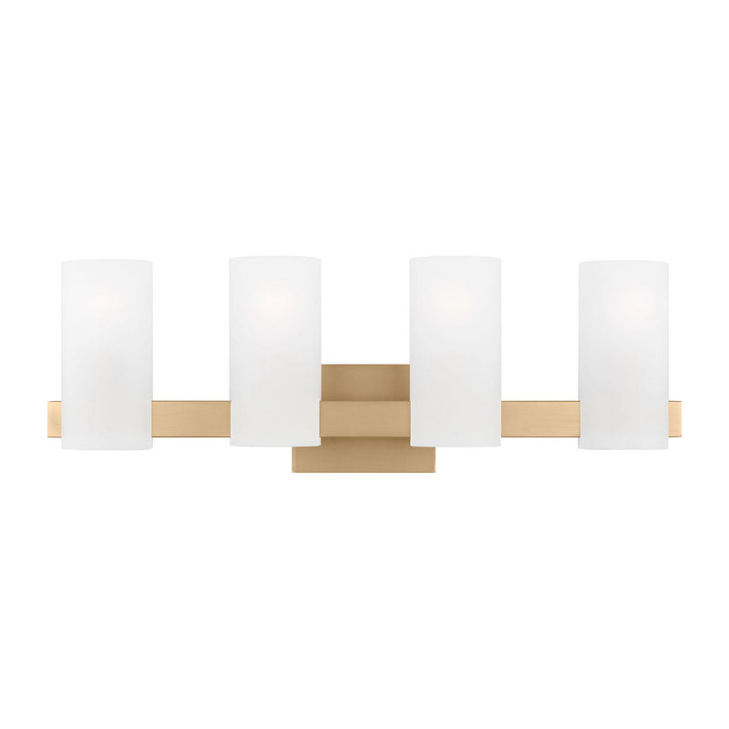 Four Light Vanity<br /><span style="color:#4AB0CE;">Entrega: 4-10 dias en USA</span><br /><span style="color:#4AB0CE;font-size:60%;">PREGUNTE POR ENTREGA EN PANAMA</span><br />Collection: Rhode<br />Finish: Satin Brass