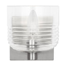 One Light Wall Sconce<br /><span style="color:#4AB0CE;">Entrega: 4-10 dias en USA</span><br /><span style="color:#4AB0CE;font-size:60%;">PREGUNTE POR ENTREGA EN PANAMA</span><br />Collection: Lochdale<br />Finish: Brushed Nickel