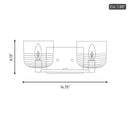 Visual Comfort Studio - DJV1112SB - Two Light Vanity - Lochdale - Satin Brass