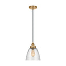 One Light Pendant<br /><span style="color:#4AB0CE;">Entrega: 4-10 dias en USA</span><br /><span style="color:#4AB0CE;font-size:60%;">PREGUNTE POR ENTREGA EN PANAMA</span><br />Collection: Baskin<br />Finish: Satin Brass