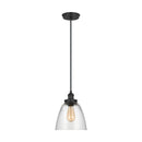 One Light Pendant<br /><span style="color:#4AB0CE;">Entrega: 4-10 dias en USA</span><br /><span style="color:#4AB0CE;font-size:60%;">PREGUNTE POR ENTREGA EN PANAMA</span><br />Collection: Baskin<br />Finish: Midnight Black