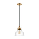 One Light Pendant<br /><span style="color:#4AB0CE;">Entrega: 4-10 dias en USA</span><br /><span style="color:#4AB0CE;font-size:60%;">PREGUNTE POR ENTREGA EN PANAMA</span><br />Collection: Baskin<br />Finish: Satin Brass