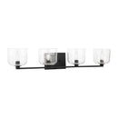 Four Light Vanity<br /><span style="color:#4AB0CE;">Entrega: 4-10 dias en USA</span><br /><span style="color:#4AB0CE;font-size:60%;">PREGUNTE POR ENTREGA EN PANAMA</span><br />Collection: Lochdale<br />Finish: Midnight Black