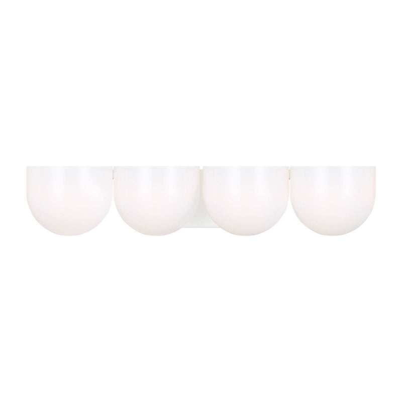 Four Light Vanity<br /><span style="color:#4AB0CE;">Entrega: 4-10 dias en USA</span><br /><span style="color:#4AB0CE;font-size:60%;">PREGUNTE POR ENTREGA EN PANAMA</span><br />Collection: Cheverny<br />Finish: Matte White