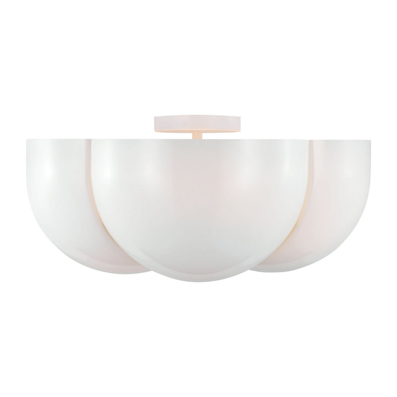 Four Light Semi-Flush Mount<br /><span style="color:#4AB0CE;">Entrega: 10-11 semanas en USA</span><br /><span style="color:#4AB0CE;font-size:60%;">PREGUNTE POR ENTREGA EN PANAMA</span><br />Collection: Cheverny<br />Finish: Matte White