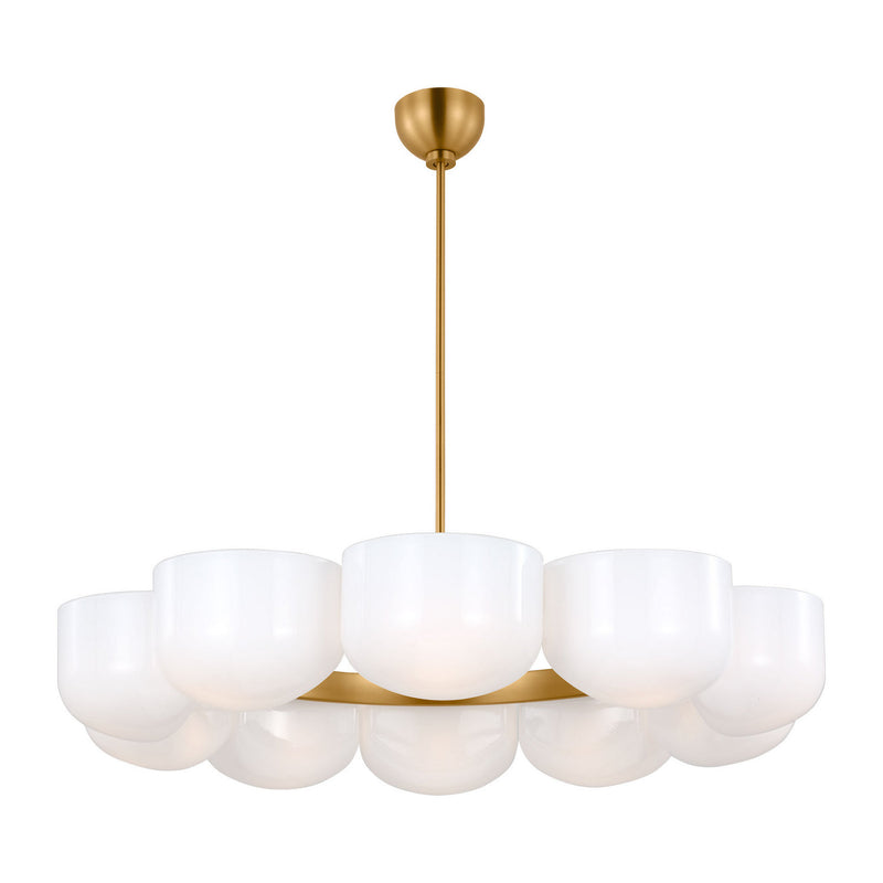 Ten Light Chandelier<br /><span style="color:#4AB0CE;">Entrega: 4-10 dias en USA</span><br /><span style="color:#4AB0CE;font-size:60%;">PREGUNTE POR ENTREGA EN PANAMA</span><br />Collection: Cheverny<br />Finish: Burnished Brass