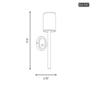 Visual Comfort Studio - DJW1161BS - One Light Wall Sconce - Egmont - Brushed Nickel