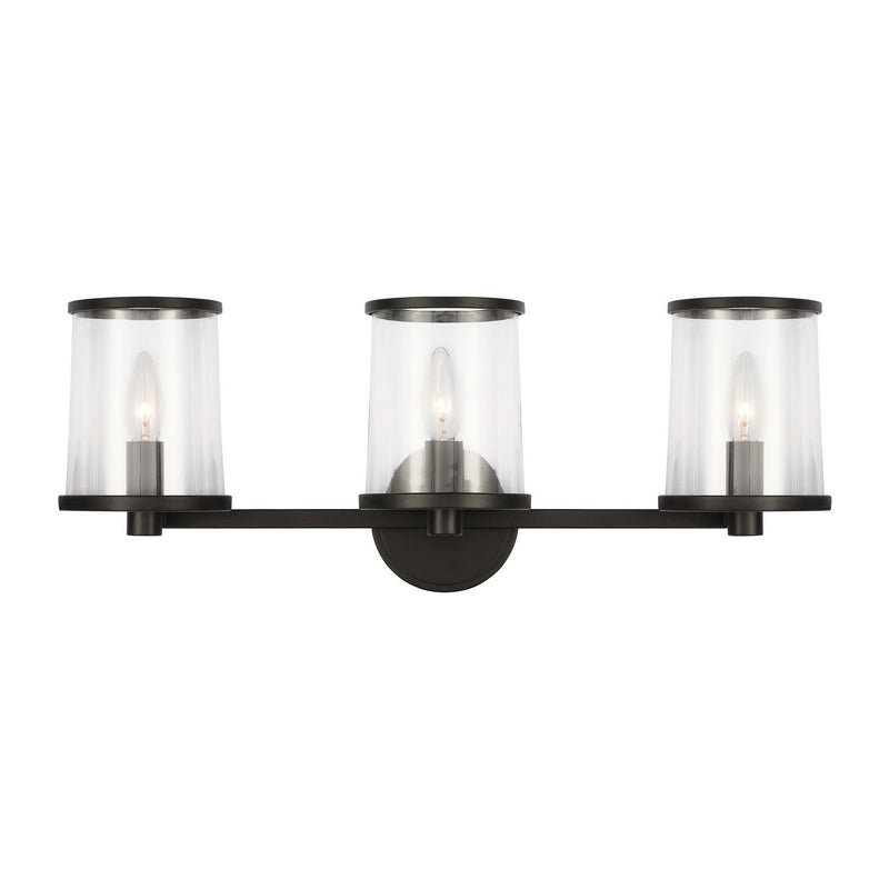 Three Light Vanity<br /><span style="color:#4AB0CE;">Entrega: 4-10 dias en USA</span><br /><span style="color:#4AB0CE;font-size:60%;">PREGUNTE POR ENTREGA EN PANAMA</span><br />Collection: Reynolds<br />Finish: Aged Iron