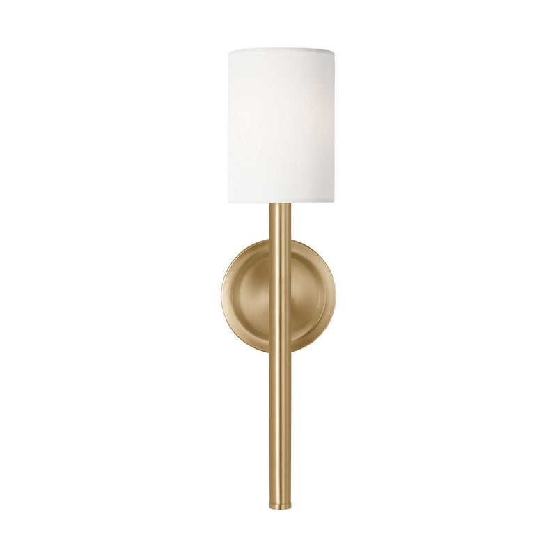 One Light Wall Sconce<br /><span style="color:#4AB0CE;">Entrega: 4-10 dias en USA</span><br /><span style="color:#4AB0CE;font-size:60%;">PREGUNTE POR ENTREGA EN PANAMA</span><br />Collection: Egmont<br />Finish: Satin Brass