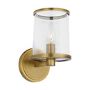 One Light Vanity<br /><span style="color:#4AB0CE;">Entrega: 4-10 dias en USA</span><br /><span style="color:#4AB0CE;font-size:60%;">PREGUNTE POR ENTREGA EN PANAMA</span><br />Collection: Reynolds<br />Finish: Time Worn Brass