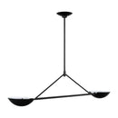 Two Light Linear Chandelier<br /><span style="color:#4AB0CE;">Entrega: 13-14 semanas en USA</span><br /><span style="color:#4AB0CE;font-size:60%;">PREGUNTE POR ENTREGA EN PANAMA</span><br />Collection: Nevel<br />Finish: Aged Iron