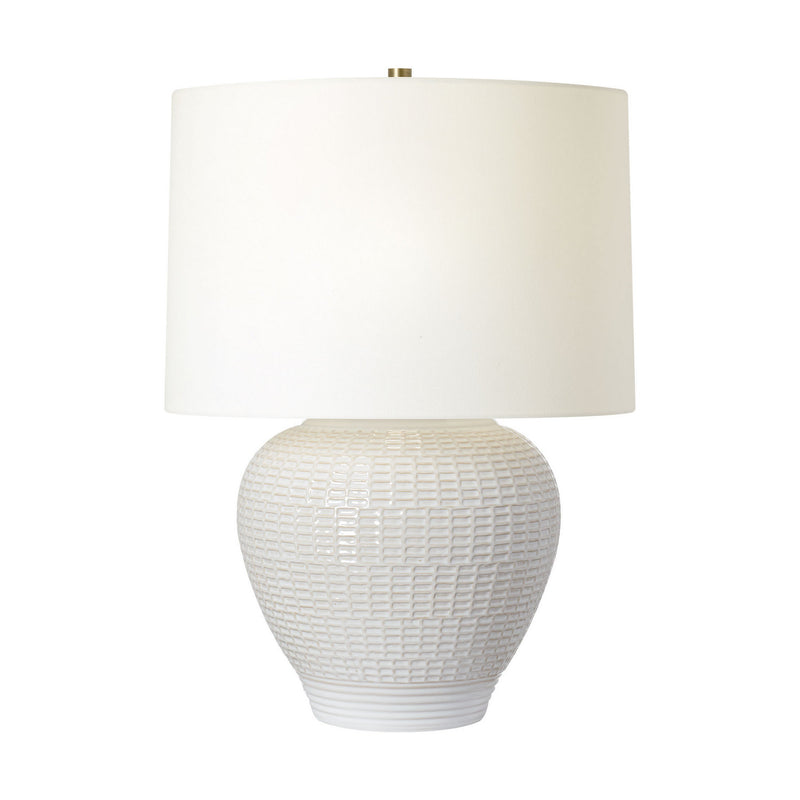 One Light Table Lamp<br /><span style="color:#4AB0CE;">Entrega: 4-10 dias en USA</span><br /><span style="color:#4AB0CE;font-size:60%;">PREGUNTE POR ENTREGA EN PANAMA</span><br />Collection: Marcel<br />Finish: New White
