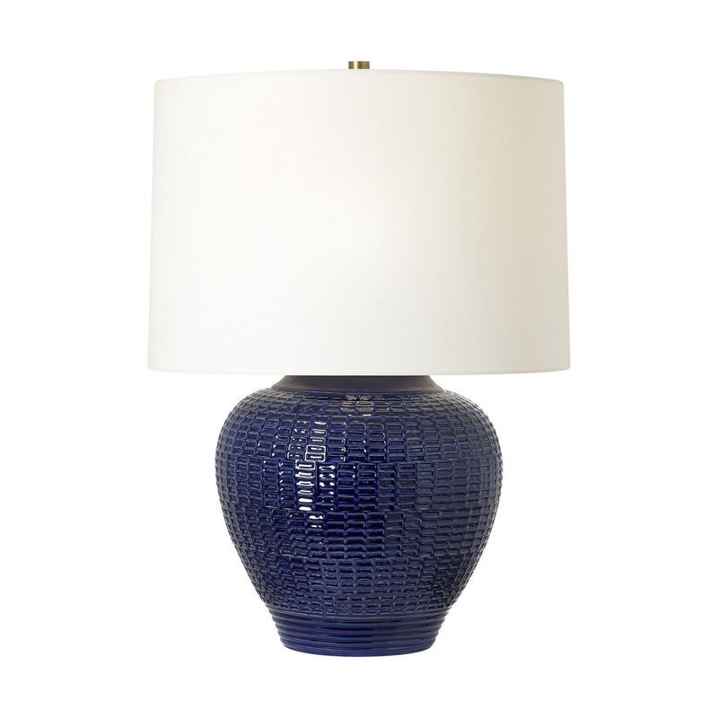 One Light Table Lamp<br /><span style="color:#4AB0CE;">Entrega: 4-10 dias en USA</span><br /><span style="color:#4AB0CE;font-size:60%;">PREGUNTE POR ENTREGA EN PANAMA</span><br />Collection: Marcel<br />Finish: Crystal Cobalt