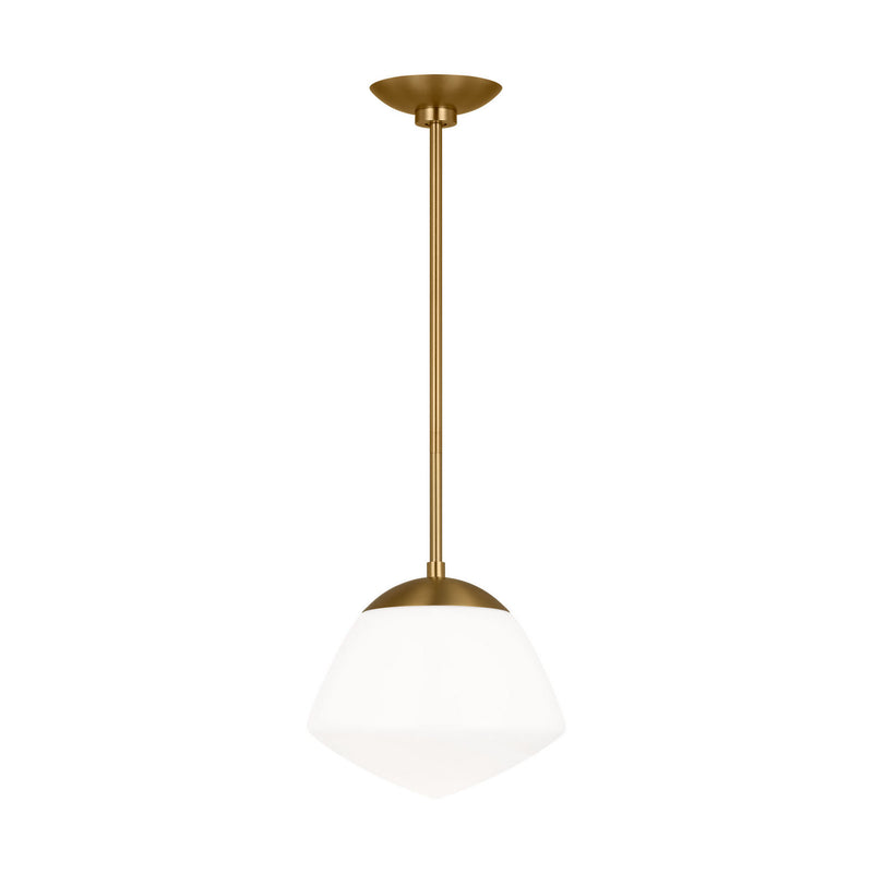 One Light Pendant<br /><span style="color:#4AB0CE;">Entrega: 4-10 dias en USA</span><br /><span style="color:#4AB0CE;font-size:60%;">PREGUNTE POR ENTREGA EN PANAMA</span><br />Collection: Milne<br />Finish: Burnished Brass