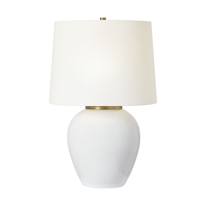 One Light Table Lamp<br /><span style="color:#4AB0CE;">Entrega: 4-10 dias en USA</span><br /><span style="color:#4AB0CE;font-size:60%;">PREGUNTE POR ENTREGA EN PANAMA</span><br />Collection: Lilian<br />Finish: New White
