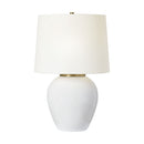 One Light Table Lamp<br /><span style="color:#4AB0CE;">Entrega: 4-10 dias en USA</span><br /><span style="color:#4AB0CE;font-size:60%;">PREGUNTE POR ENTREGA EN PANAMA</span><br />Collection: Lilian<br />Finish: New White