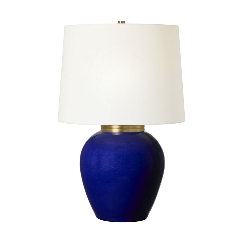 One Light Table Lamp<br /><span style="color:#4AB0CE;">Entrega: 4-10 dias en USA</span><br /><span style="color:#4AB0CE;font-size:60%;">PREGUNTE POR ENTREGA EN PANAMA</span><br />Collection: Lilian<br />Finish: Crystal Cobalt