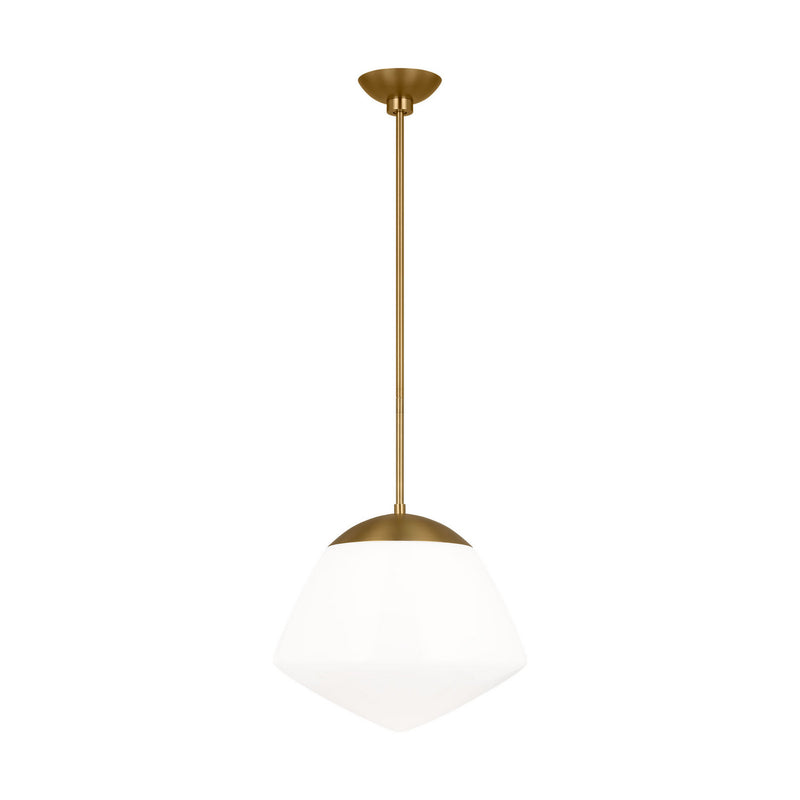 One Light Pendant<br /><span style="color:#4AB0CE;">Entrega: 19-20 semanas en USA</span><br /><span style="color:#4AB0CE;font-size:60%;">PREGUNTE POR ENTREGA EN PANAMA</span><br />Collection: Milne<br />Finish: Burnished Brass