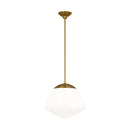 One Light Pendant<br /><span style="color:#4AB0CE;">Entrega: 4-10 dias en USA</span><br /><span style="color:#4AB0CE;font-size:60%;">PREGUNTE POR ENTREGA EN PANAMA</span><br />Collection: Milne<br />Finish: Burnished Brass