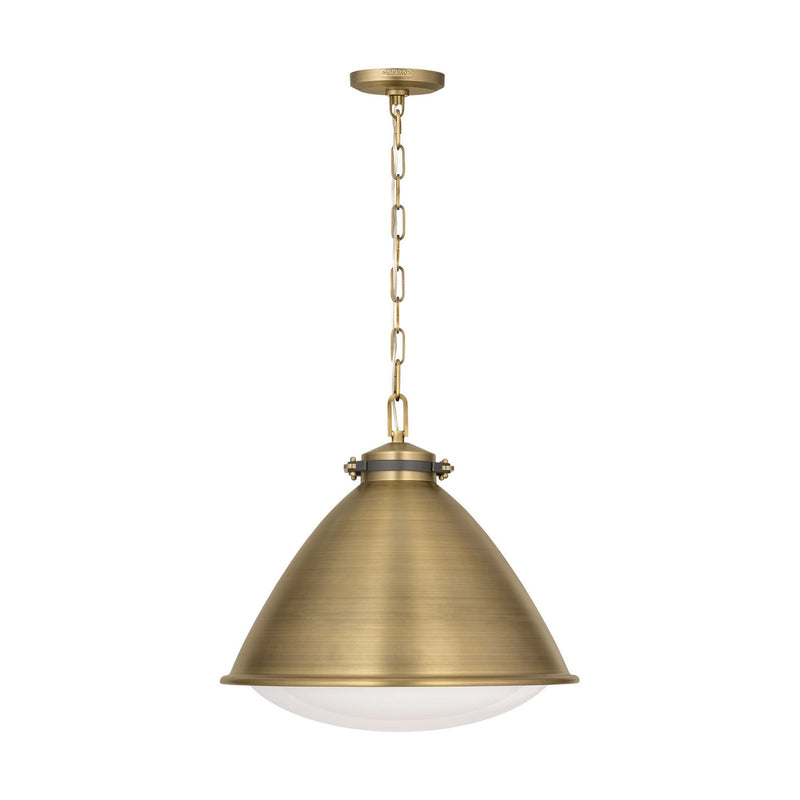 One Light Pendant<br /><span style="color:#4AB0CE;">Entrega: 20-21 semanas en USA</span><br /><span style="color:#4AB0CE;font-size:60%;">PREGUNTE POR ENTREGA EN PANAMA</span><br />Collection: Hayward<br />Finish: Time Worn Brass