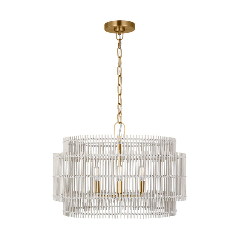 Four Light Pendant<br /><span style="color:#4AB0CE;">Entrega: 4-10 dias en USA</span><br /><span style="color:#4AB0CE;font-size:60%;">PREGUNTE POR ENTREGA EN PANAMA</span><br />Collection: Elio<br />Finish: Burnished Brass