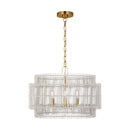 Four Light Pendant<br /><span style="color:#4AB0CE;">Entrega: 9-10 semanas en USA</span><br /><span style="color:#4AB0CE;font-size:60%;">PREGUNTE POR ENTREGA EN PANAMA</span><br />Collection: Elio<br />Finish: Burnished Brass
