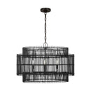 Four Light Pendant<br /><span style="color:#4AB0CE;">Entrega: 4-10 dias en USA</span><br /><span style="color:#4AB0CE;font-size:60%;">PREGUNTE POR ENTREGA EN PANAMA</span><br />Collection: Elio<br />Finish: Aged Iron