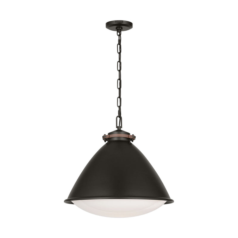 One Light Pendant<br /><span style="color:#4AB0CE;">Entrega: 4-10 dias en USA</span><br /><span style="color:#4AB0CE;font-size:60%;">PREGUNTE POR ENTREGA EN PANAMA</span><br />Collection: Hayward<br />Finish: Aged Iron