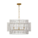 Four Light Pendant<br /><span style="color:#4AB0CE;">Entrega: 4-10 dias en USA</span><br /><span style="color:#4AB0CE;font-size:60%;">PREGUNTE POR ENTREGA EN PANAMA</span><br />Collection: Elio<br />Finish: Burnished Brass