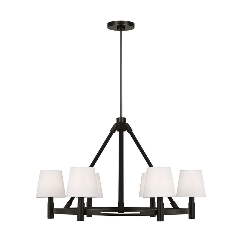 Six Light Chandelier<br /><span style="color:#4AB0CE;">Entrega: 4-10 dias en USA</span><br /><span style="color:#4AB0CE;font-size:60%;">PREGUNTE POR ENTREGA EN PANAMA</span><br />Collection: Grayson<br />Finish: Aged Iron