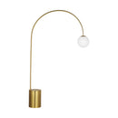 One Light Floor Lamp<br /><span style="color:#4AB0CE;">Entrega: 4-10 dias en USA</span><br /><span style="color:#4AB0CE;font-size:60%;">PREGUNTE POR ENTREGA EN PANAMA</span><br />Collection: Noemie<br />Finish: Burnished Brass