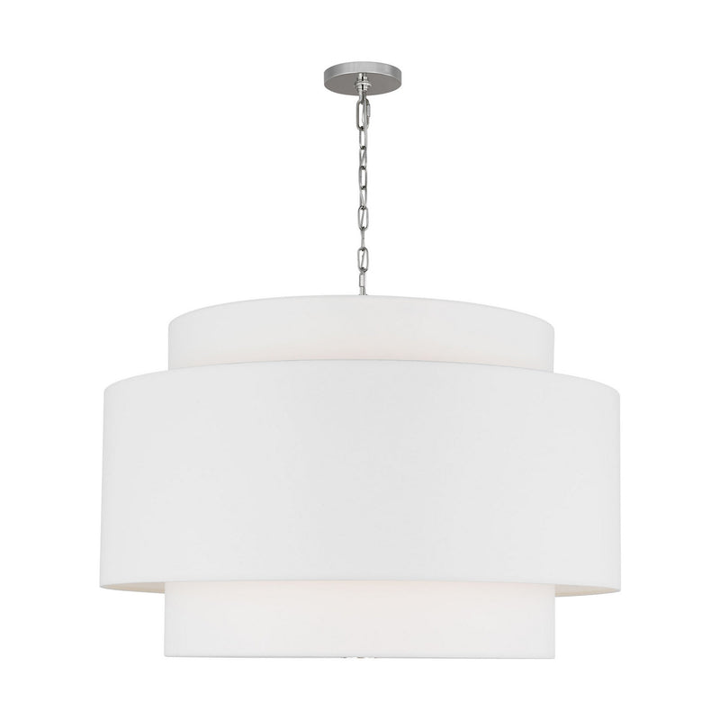 Four Light Pendant<br /><span style="color:#4AB0CE;">Entrega: 4-10 dias en USA</span><br /><span style="color:#4AB0CE;font-size:60%;">PREGUNTE POR ENTREGA EN PANAMA</span><br />Collection: Sawyer<br />Finish: Polished Nickel