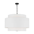 Four Light Pendant<br /><span style="color:#4AB0CE;">Entrega: 4-10 dias en USA</span><br /><span style="color:#4AB0CE;font-size:60%;">PREGUNTE POR ENTREGA EN PANAMA</span><br />Collection: Sawyer<br />Finish: Midnight Black