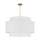 Four Light Pendant<br /><span style="color:#4AB0CE;">Entrega: 9-10 semanas en USA</span><br /><span style="color:#4AB0CE;font-size:60%;">PREGUNTE POR ENTREGA EN PANAMA</span><br />Collection: Sawyer<br />Finish: Burnished Brass