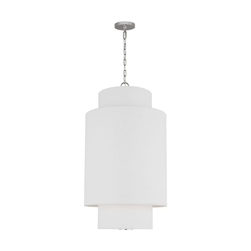 One Light Pendant<br /><span style="color:#4AB0CE;">Entrega: 4-10 dias en USA</span><br /><span style="color:#4AB0CE;font-size:60%;">PREGUNTE POR ENTREGA EN PANAMA</span><br />Collection: Sawyer<br />Finish: Polished Nickel