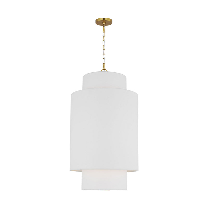 One Light Pendant<br /><span style="color:#4AB0CE;">Entrega: 4-10 dias en USA</span><br /><span style="color:#4AB0CE;font-size:60%;">PREGUNTE POR ENTREGA EN PANAMA</span><br />Collection: Sawyer<br />Finish: Burnished Brass