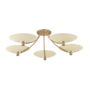 Troy Lighting - C1160-PBR/SSD - Five Light Semi Flush Mount - Wolfe - Patina Brass