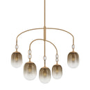 Troy Lighting - F2542-PBR - Five Light Chandelier - Harvey - Patina Brass