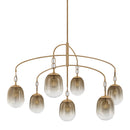 Troy Lighting - F2559-PBR - Seven Light Chandelier - Harvey - Patina Brass