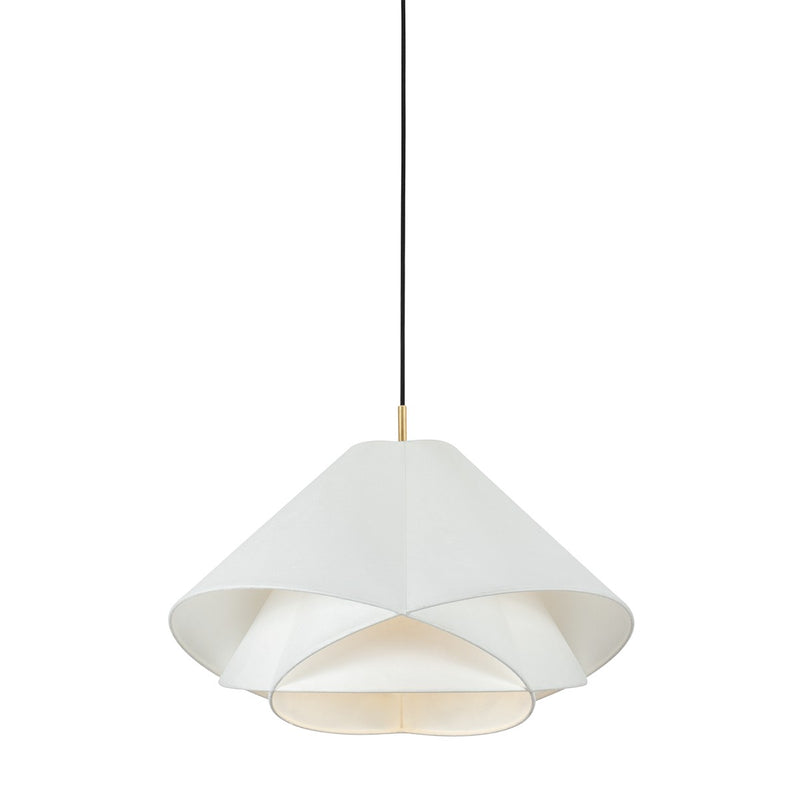 Troy Lighting - F2825-VGL - One Light Pendant - Edna - Vintage Gold Leaf